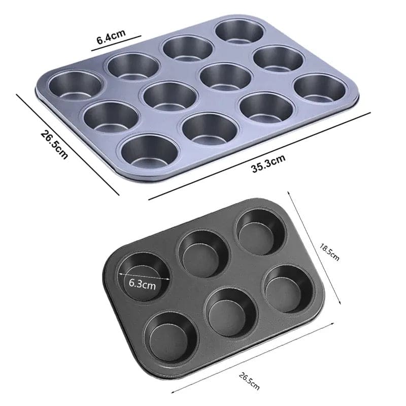 Non Stick Muffin Tray, Cupcake Muffin Tart Shells Mold, Cupcake Baking Tray, Bakeware Kitchen Accessories, Baking Pan Tool, Round Biscuit Pan Non Stick Muffin Tray, Cupcake Muffin Tart Shells Mold, Cupcake Baking Tray, Bakeware Kitchen Accessories, Baking Pan Tool, Round Biscuit Pan